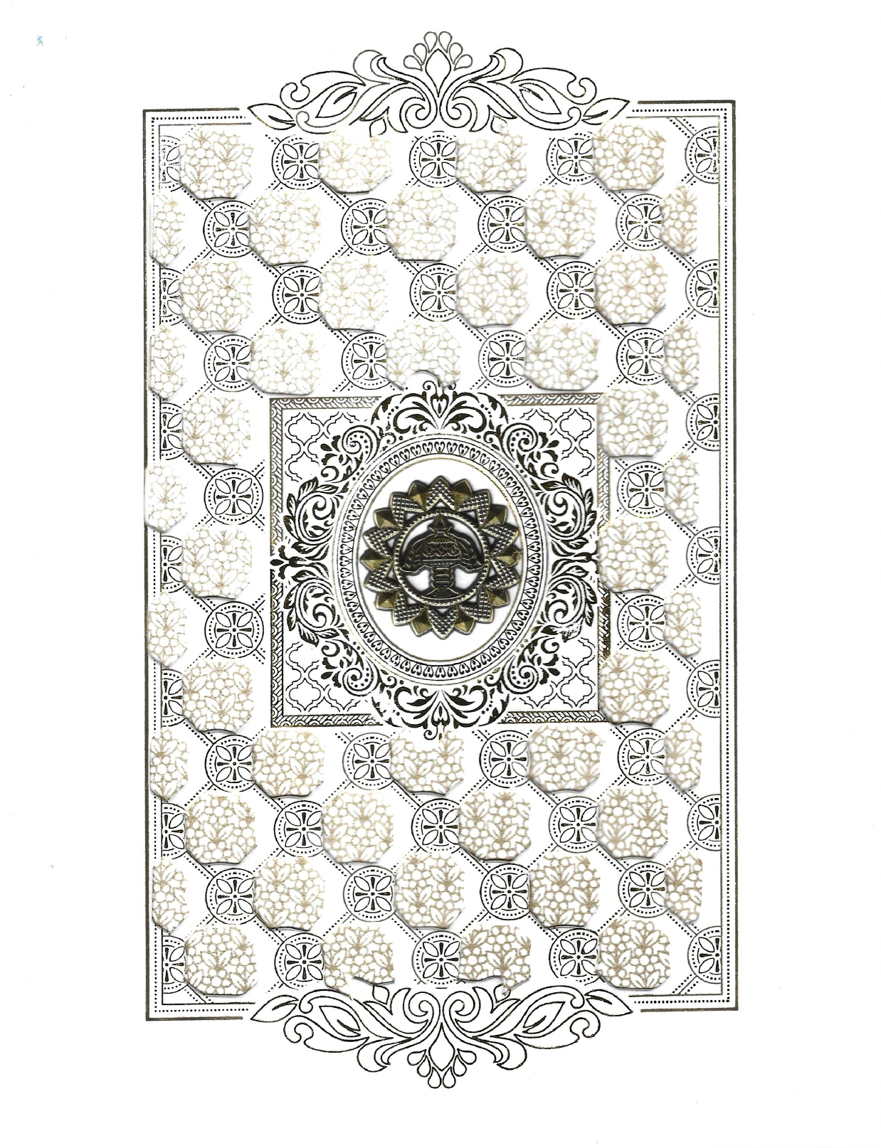 Decorative cover of the invitation letter